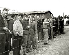 geïnterneerden in kamp Harskamp