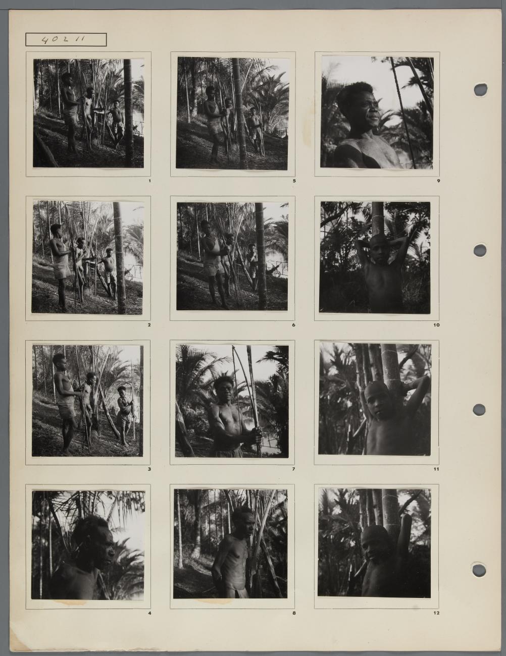 BD/163/190 - 
Sentani meer, inwoners van het [eiland] Poee
