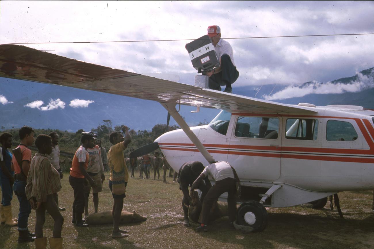 BD/166/252 -
Man sitting on a small plane