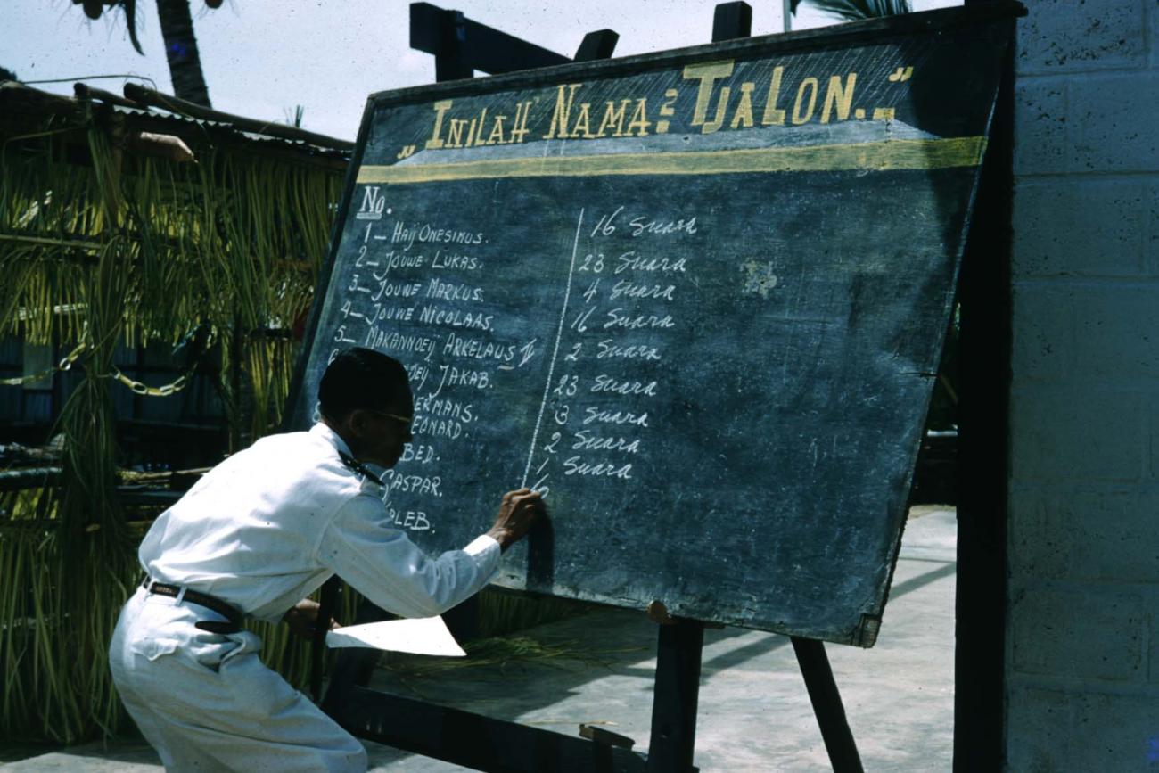 BD/209/7076 -
Verkiezingen Nieuw Guinea Raad