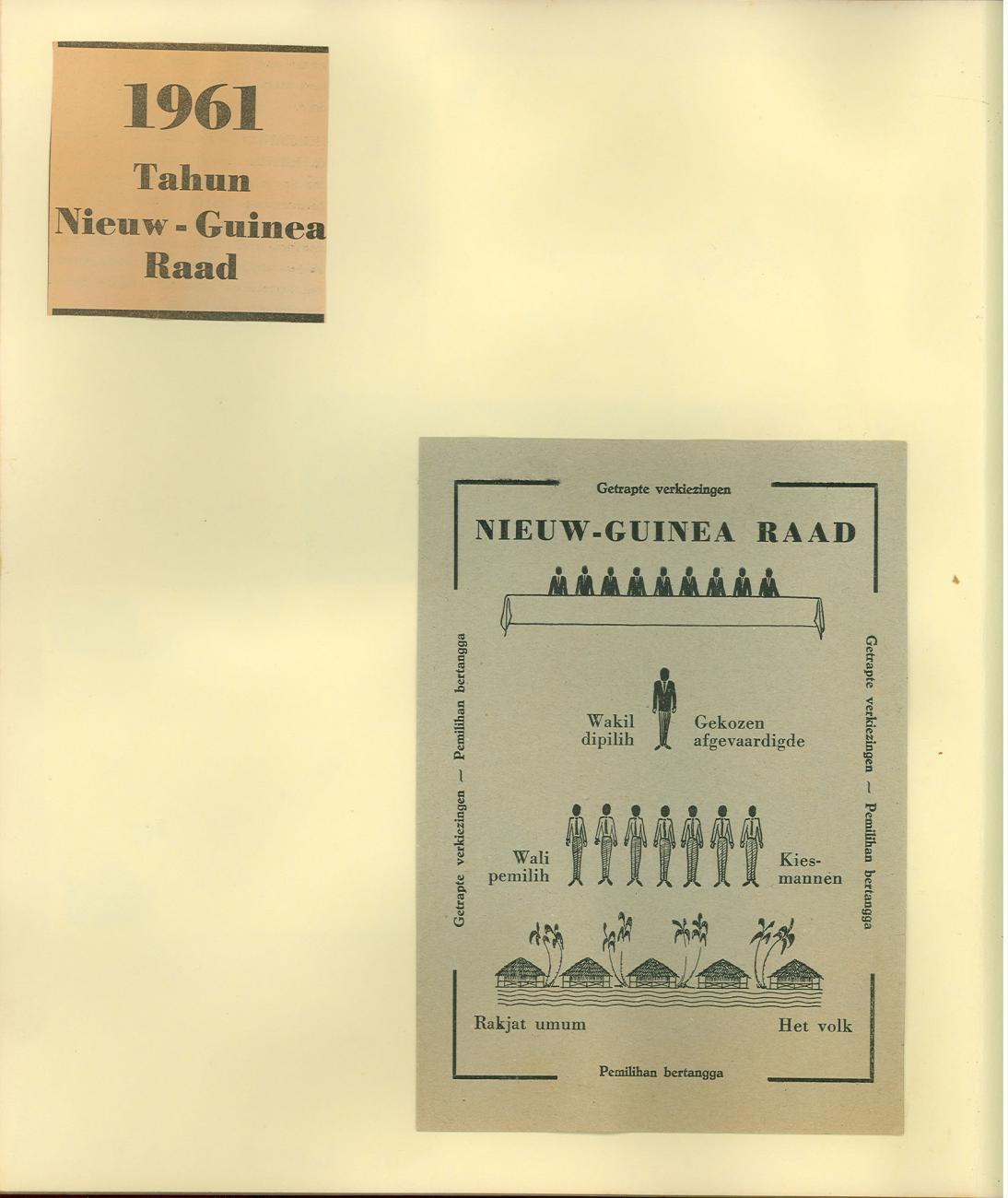 BD/83/26 -
Information in Dutch and Bahasa about the 1961 elections for the New Guinea Council