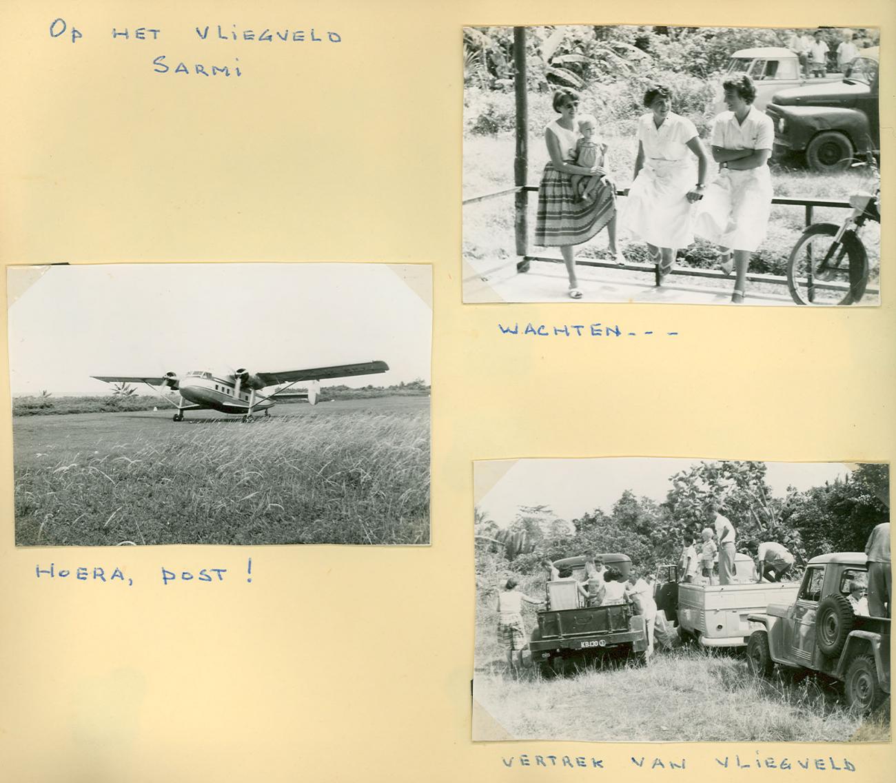 BD/83/74 - 
Wachten op het postvliegtuig op het vliegveld van Sarmi
