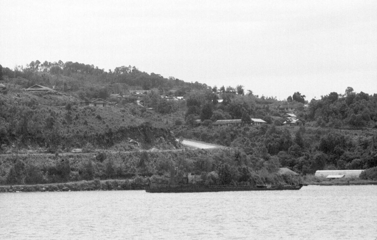 BD/133/102 -
Sarmi-Hollandia: View from the water on a part of Hollandia