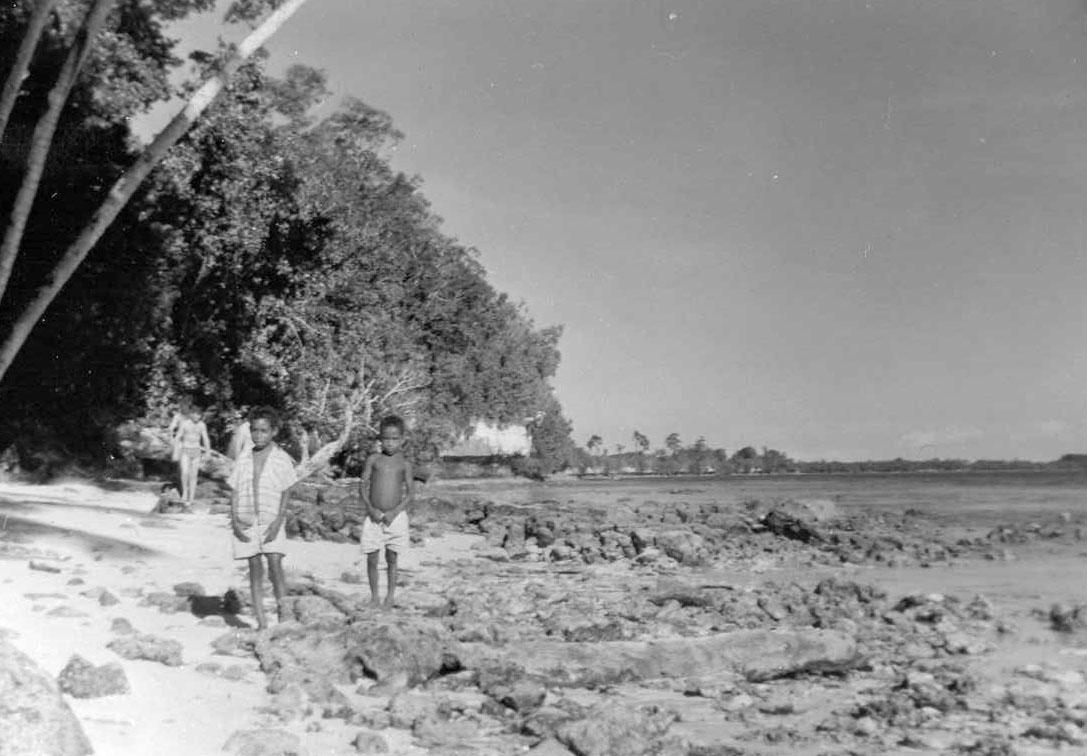 BD/277/47 -
Papoea kinderen op het strand