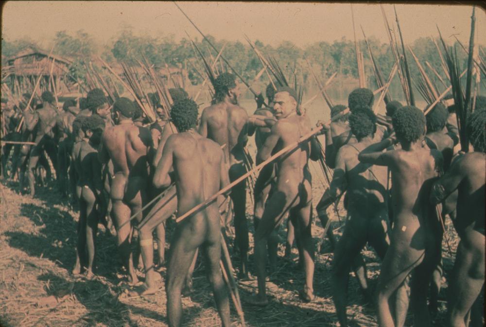 BD/30/32 -
Large group of man armed with bow and arrow