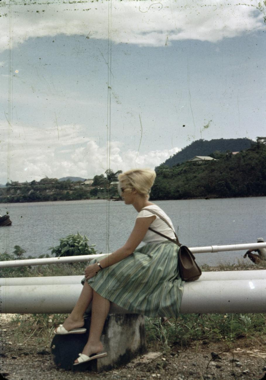 BD/66/32 -
Young European woman at lake in Hollandia