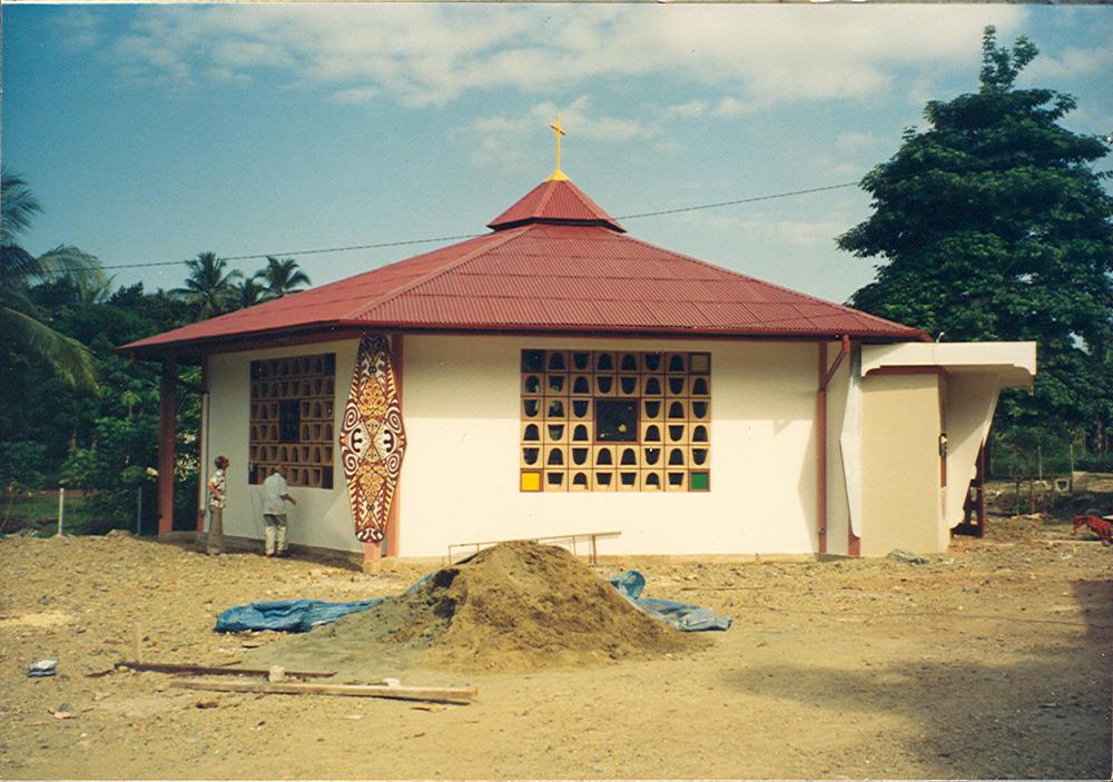 BD/269/758 -
Panti Ashuan kapel in aanbouw