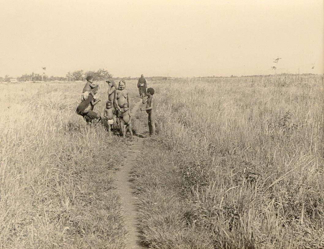 BD/269/1228 -
Vrouwen met kinderen op pad in de Baliem-vallei