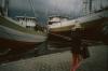 BD/166/277 Man met rieten hoed in haven