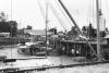 BD/133/788 Aanlegsteiger  met schepen,  haven van Hollandia