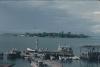 BD/171/459 Haven met aanlegsteigers met schip en boten